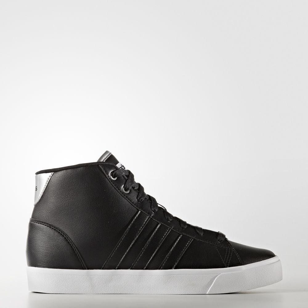 Adidas Cloudfoam Daily Qt Mid - αθλητικα παπουτσια γυναικεια - Μαυρα/Ασημι Μεταλλικός,Μέγεθος: EU 36